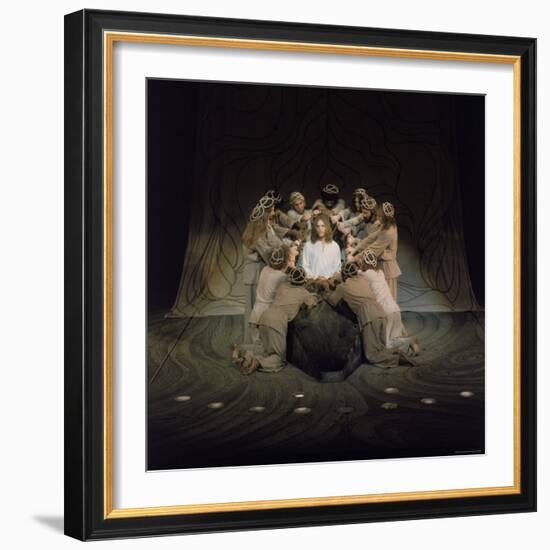 Jesus Surrounded by His Disciples in a Scene from Jesus Christ Superstar-John Olson-Framed Premium Photographic Print