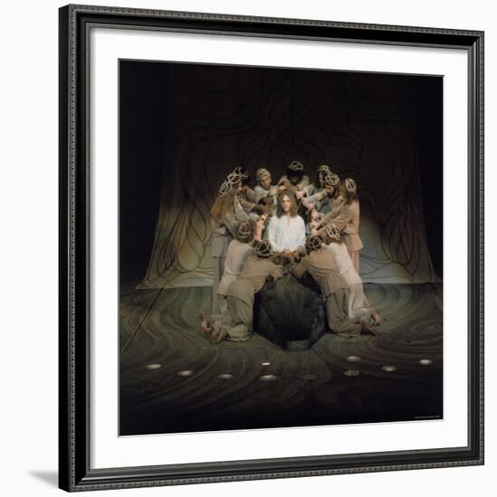 Jesus Surrounded by His Disciples in a Scene from Jesus Christ Superstar-John Olson-Framed Premium Photographic Print