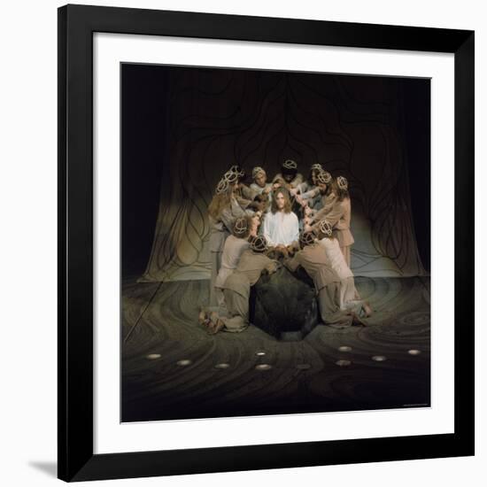 Jesus Surrounded by His Disciples in a Scene from Jesus Christ Superstar-John Olson-Framed Premium Photographic Print