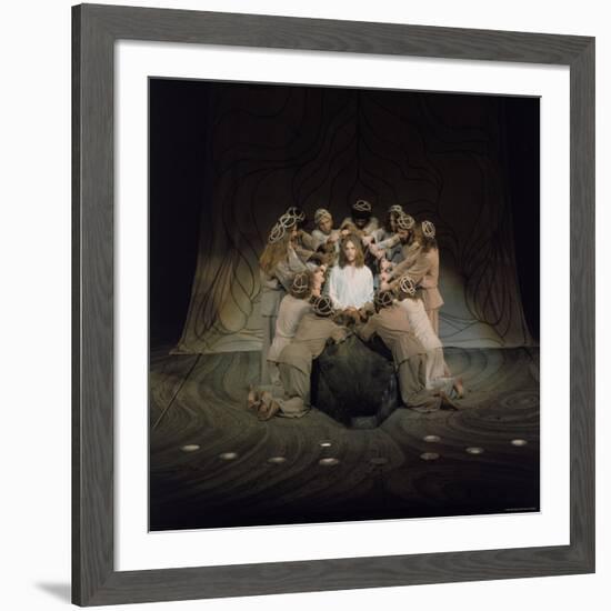 Jesus Surrounded by His Disciples in a Scene from Jesus Christ Superstar-John Olson-Framed Premium Photographic Print