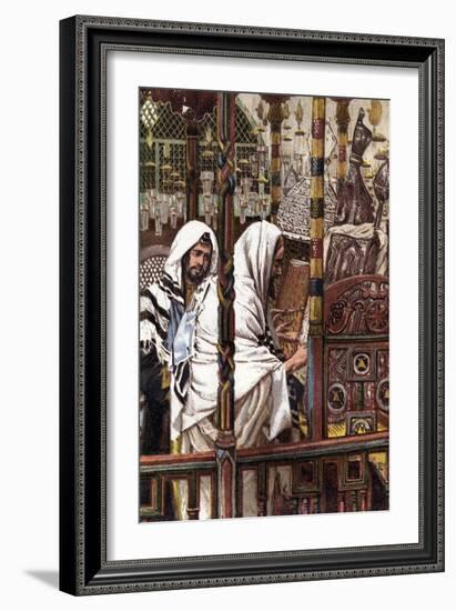 Jesus Teaching in the Synagogue, C1897-James Jacques Joseph Tissot-Framed Giclee Print