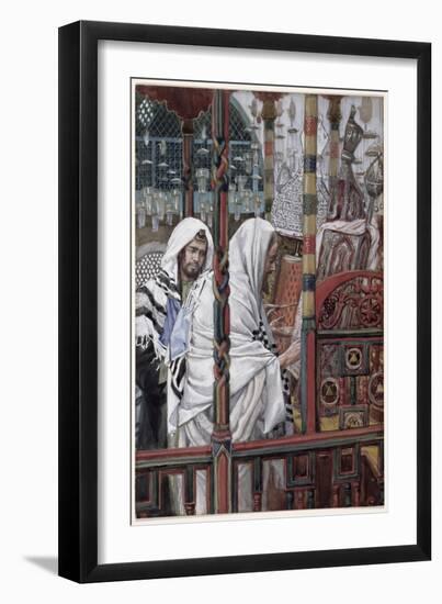 Jesus Teaching in the Synagogue, Illustration for 'The Life of Christ', C.1886-94-James Tissot-Framed Giclee Print