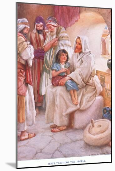 Jesus Teaching the People-Arthur A. Dixon-Mounted Giclee Print