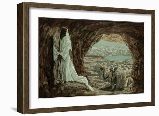 Jesus Tempted in the Wilderness-James Tissot-Framed Giclee Print