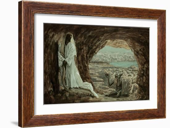 Jesus Tempted in the Wilderness-James Tissot-Framed Giclee Print