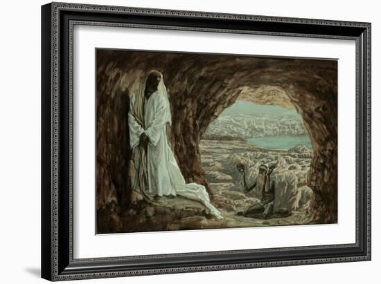 Jesus Tempted in the Wilderness-James Tissot-Framed Giclee Print