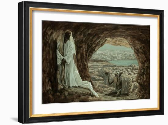 Jesus Tempted in the Wilderness-James Tissot-Framed Giclee Print