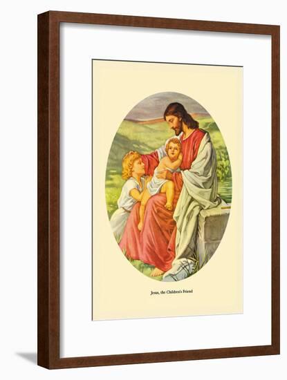 Jesus, The Children's Friend-Plockhorst-Framed Art Print