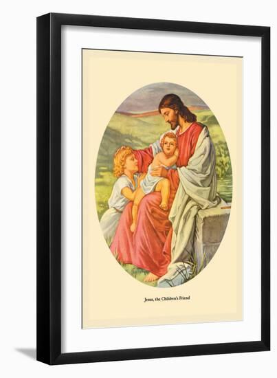 Jesus, The Children's Friend-Plockhorst-Framed Art Print