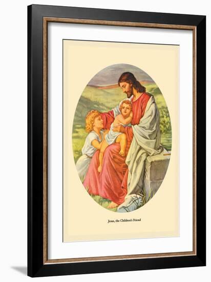 Jesus, The Children's Friend-Plockhorst-Framed Art Print