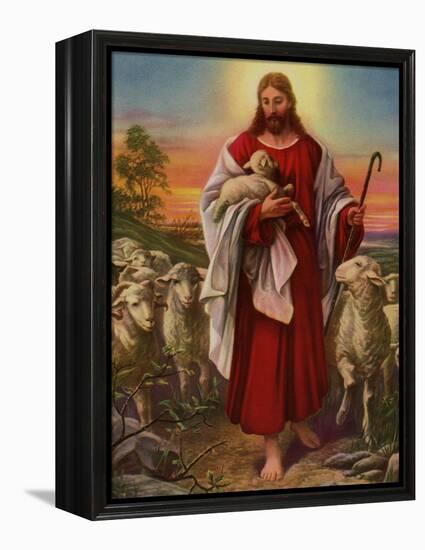 Jesus the Shepherd, 1943-null-Framed Premier Image Canvas