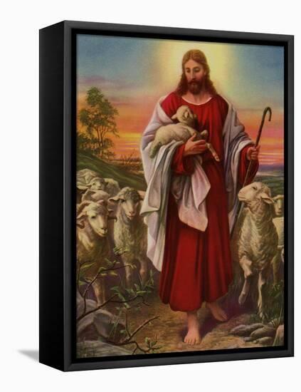 Jesus the Shepherd, 1943-null-Framed Premier Image Canvas