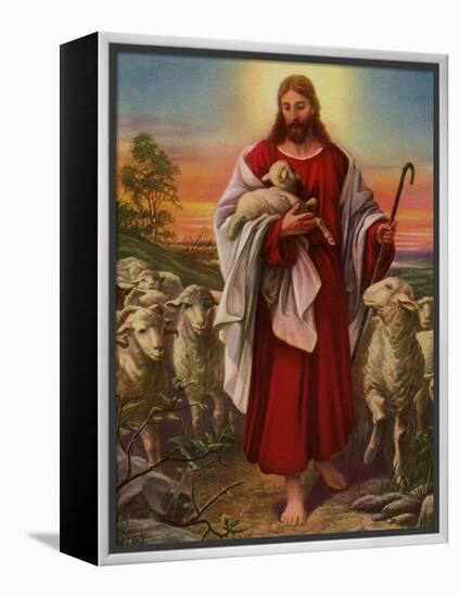 Jesus the Shepherd, 1943-null-Framed Premier Image Canvas