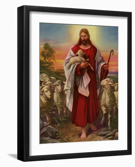 Jesus the Shepherd, 1943-null-Framed Giclee Print