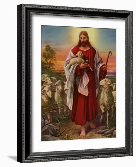 Jesus the Shepherd, 1943-null-Framed Giclee Print