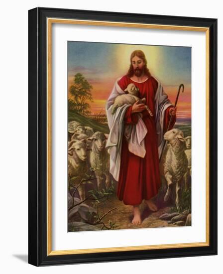 Jesus the Shepherd, 1943-null-Framed Giclee Print