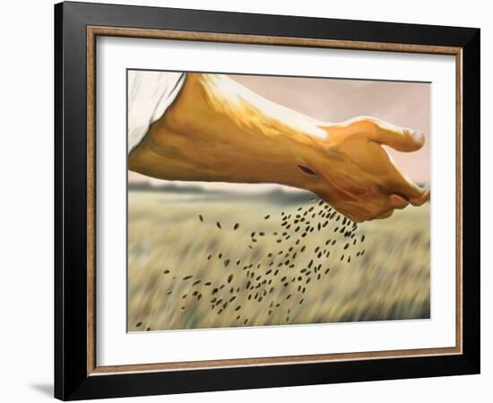 Jesus the Sower-Ron Marsh-Framed Art Print