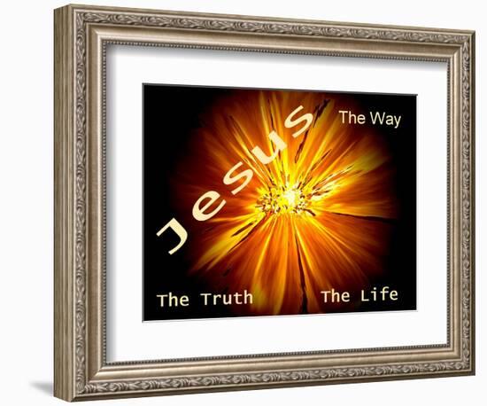 Jesus - The Way, The Truth, The Life-Ruth Palmer-Framed Art Print