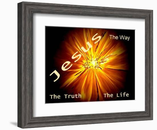 Jesus - The Way, The Truth, The Life-Ruth Palmer-Framed Art Print