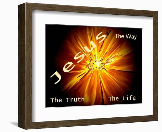 Jesus - The Way, The Truth, The Life-Ruth Palmer-Framed Art Print