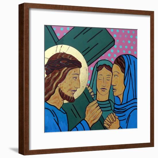 Jesus & the women of Jerusalem-Sara Hayward-Framed Giclee Print