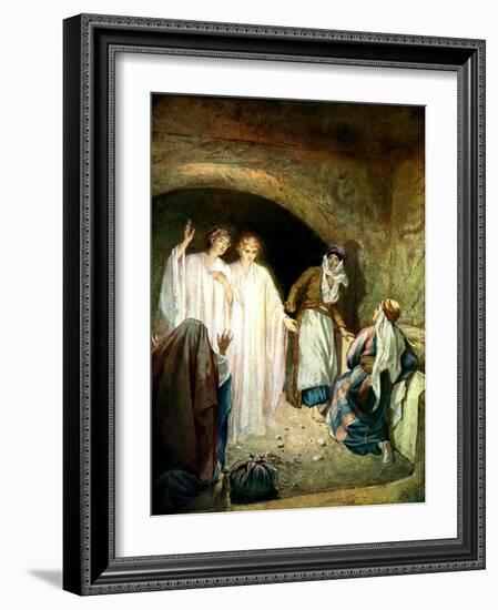 Jesus' tomb is found empty - Bible-William Brassey Hole-Framed Giclee Print