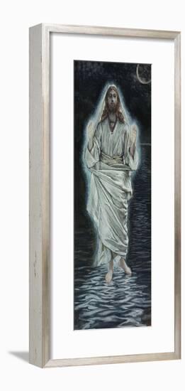 Jesus Walking on the Sea-James Tissot-Framed Giclee Print