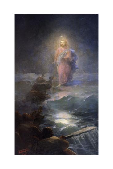 Jesus Walking On Water Giclee Print Ivan Konstantinovich