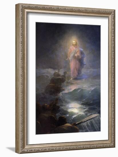 Jesus Walking on Water-Ivan Konstantinovich Aivazovsky-Framed Giclee Print