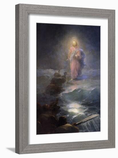 Jesus Walking on Water-Ivan Konstantinovich Aivazovsky-Framed Giclee Print