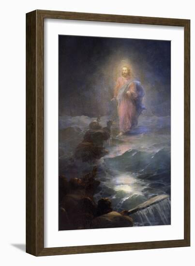 Jesus Walking on Water-Ivan Konstantinovich Aivazovsky-Framed Giclee Print