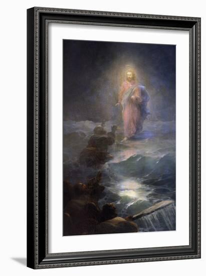 Jesus Walking on Water-Ivan Konstantinovich Aivazovsky-Framed Giclee Print