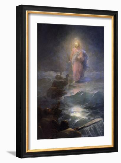 Jesus Walking on Water-Ivan Konstantinovich Aivazovsky-Framed Giclee Print