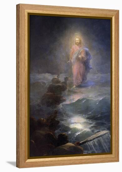Jesus Walking on Water-Ivan Konstantinovich Aivazovsky-Framed Premier Image Canvas