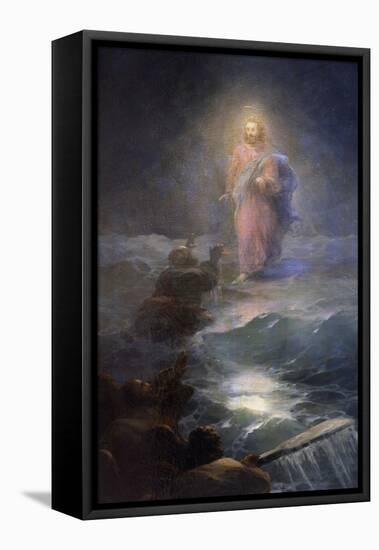 Jesus Walking on Water-Ivan Konstantinovich Aivazovsky-Framed Premier Image Canvas