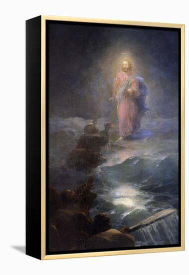 Jesus Walking on Water-Ivan Konstantinovich Aivazovsky-Framed Premier Image Canvas