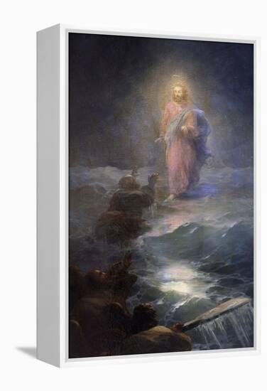 Jesus Walking on Water-Ivan Konstantinovich Aivazovsky-Framed Premier Image Canvas