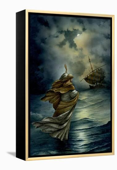 Jesus Walking on Water-Val Bochkov-Framed Premier Image Canvas