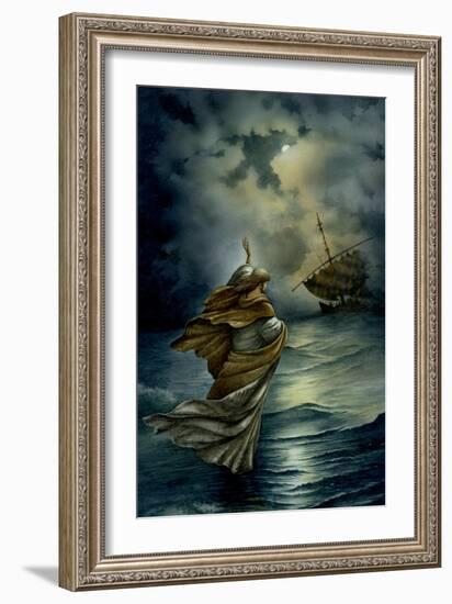 Jesus Walking on Water-Val Bochkov-Framed Giclee Print