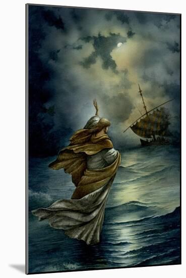 Jesus Walking on Water-Val Bochkov-Mounted Giclee Print