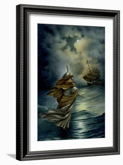 Jesus Walking on Water-Val Bochkov-Framed Giclee Print