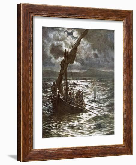 Jesus Walking Upon the Sea-William Brassey Hole-Framed Giclee Print