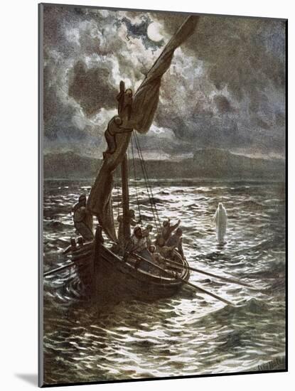 Jesus Walking Upon the Sea-William Brassey Hole-Mounted Giclee Print