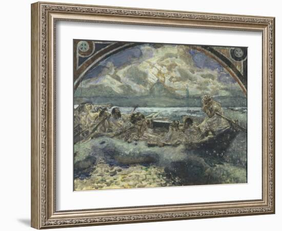 Jesus Walks on Water, 1890-Mikhail Alexandrovich Vrubel-Framed Giclee Print