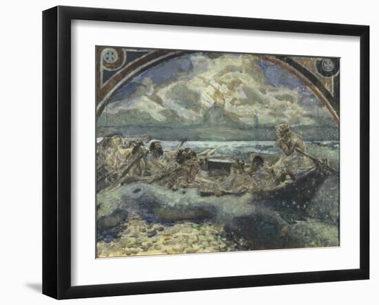 Jesus Walks on Water, 1890-Mikhail Alexandrovich Vrubel-Framed Giclee Print