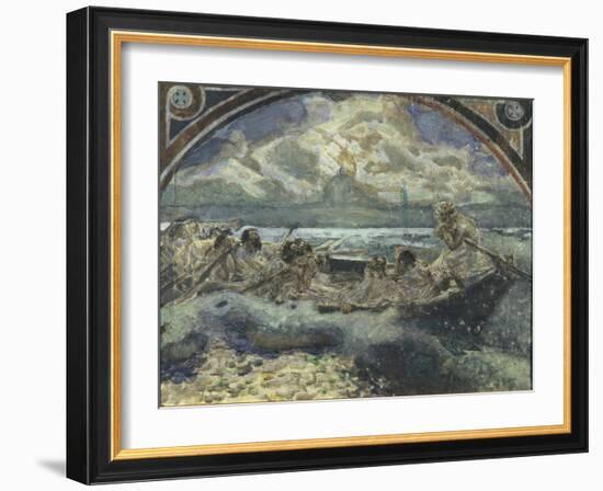 Jesus Walks on Water, 1890-Mikhail Alexandrovich Vrubel-Framed Giclee Print