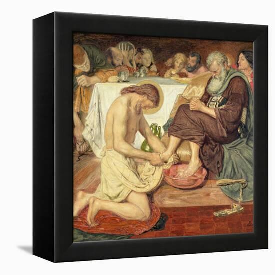 Jesus Washing Peter's Feet, 1876-Ford Madox Brown-Framed Premier Image Canvas