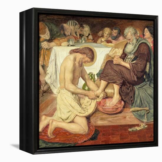 Jesus Washing Peter's Feet, 1876-Ford Madox Brown-Framed Premier Image Canvas