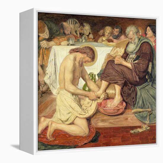 Jesus Washing Peter's Feet, 1876-Ford Madox Brown-Framed Premier Image Canvas