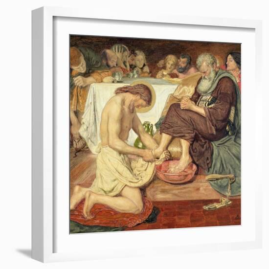 Jesus Washing Peter's Feet, 1876-Ford Madox Brown-Framed Giclee Print